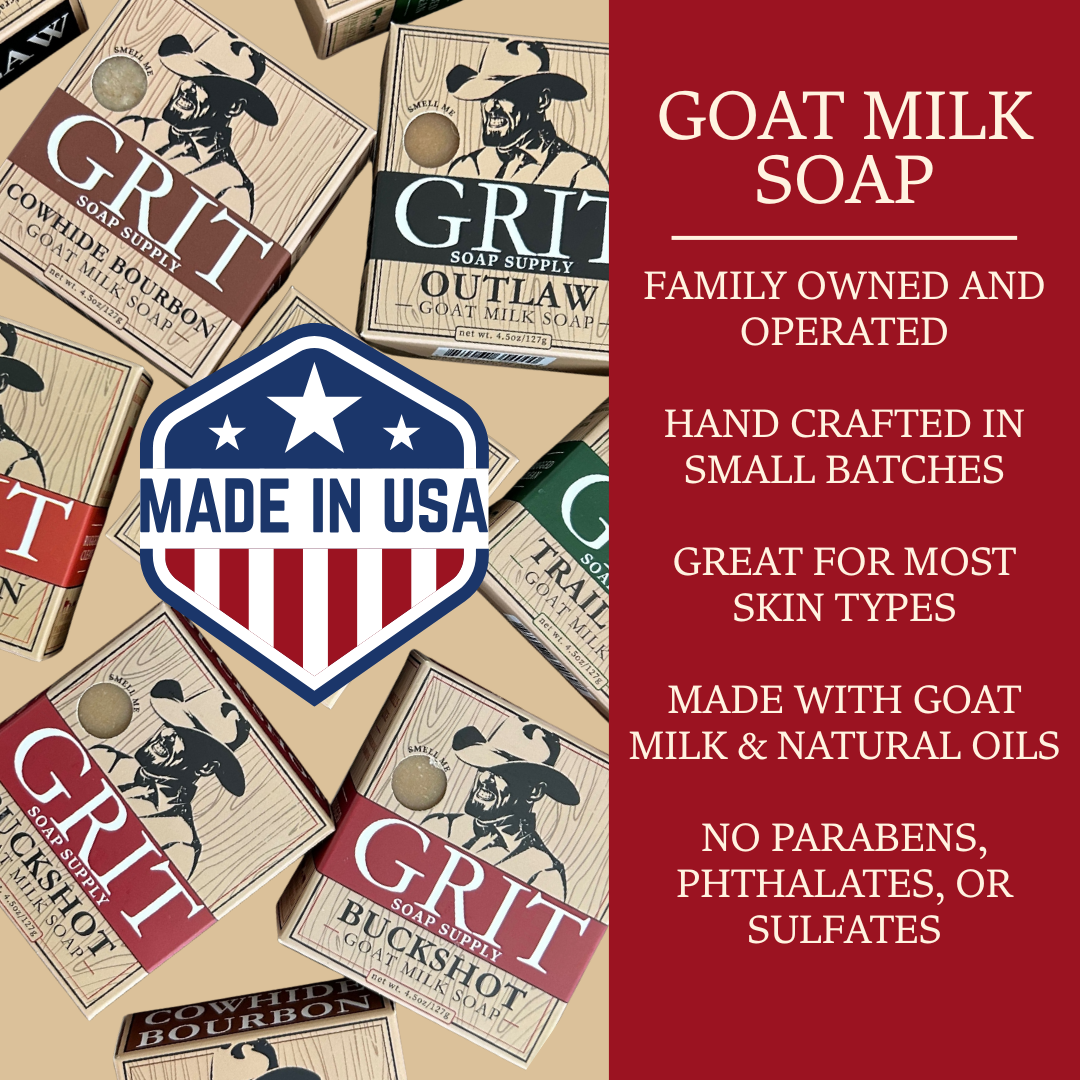 Buckshot Goat Milk Bar Soap | Natural Handmade Soap for Men