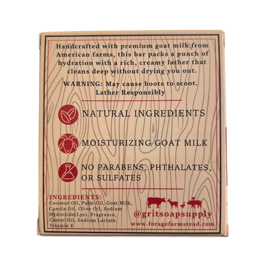 Buckshot Goat Milk Bar Soap | Natural Handmade Soap for Men