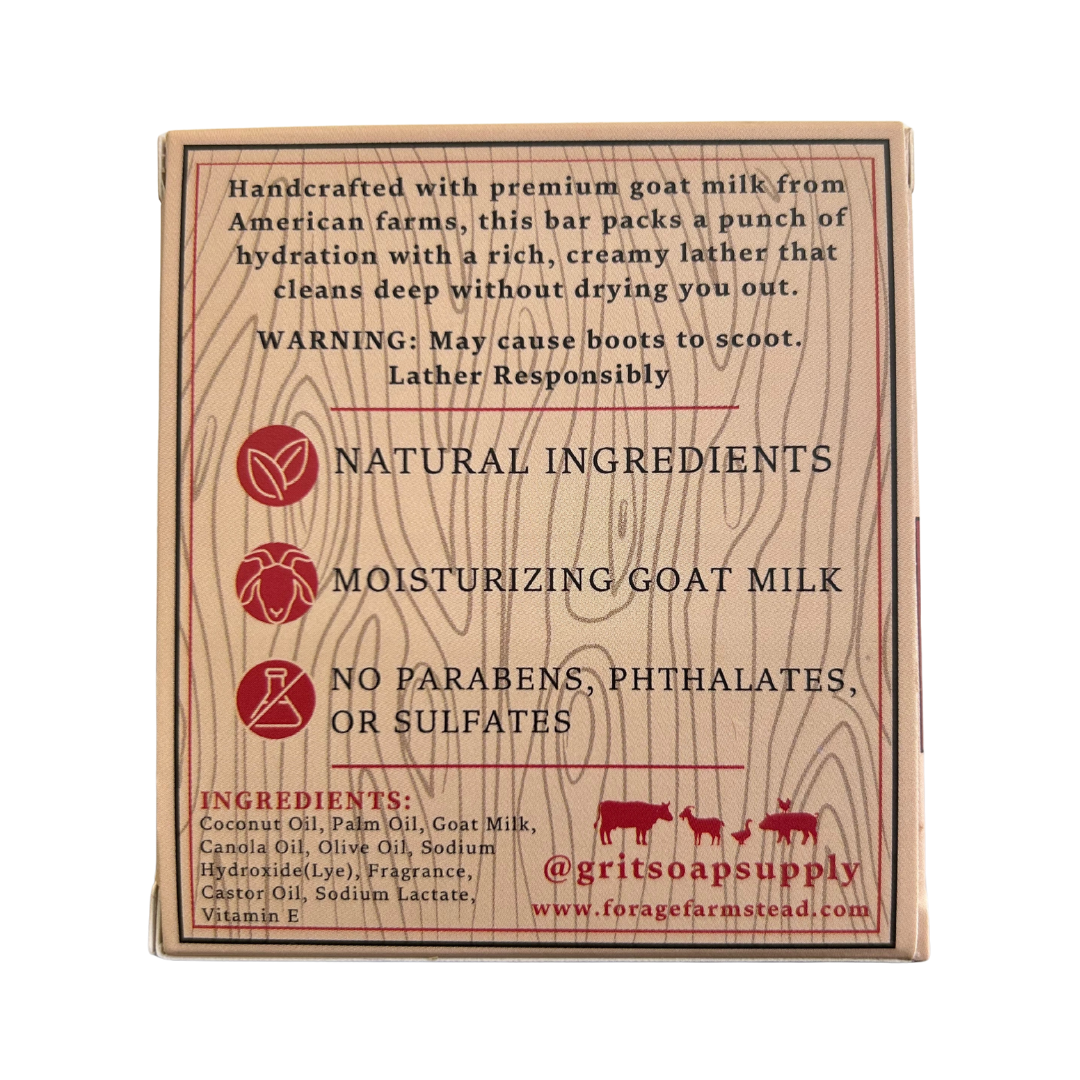 Buckshot Goat Milk Bar Soap | Natural Handmade Soap for Men