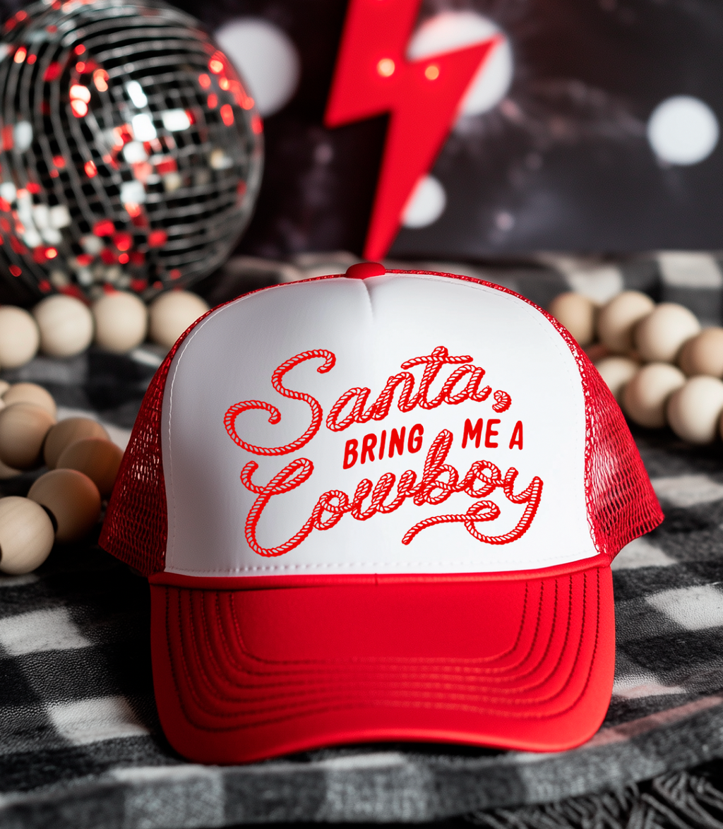 Santa Bring Me A Cowboy Otto Trucker Hats