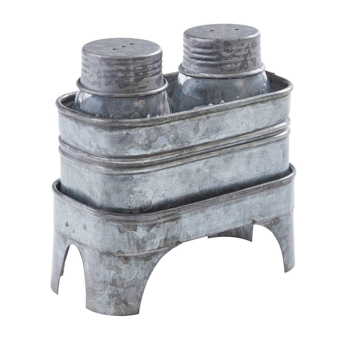 Galvanized Salt And Pepper Set