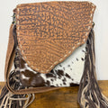 Leather Flap & Fringe Crossbody