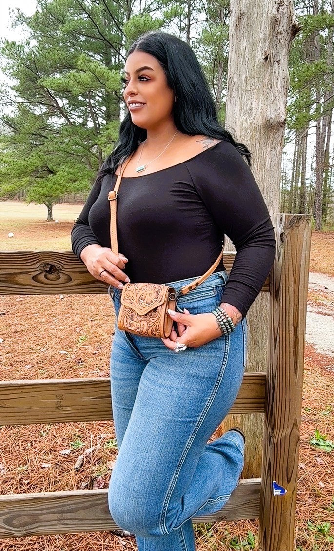 Small Genuine Leather Crossbody